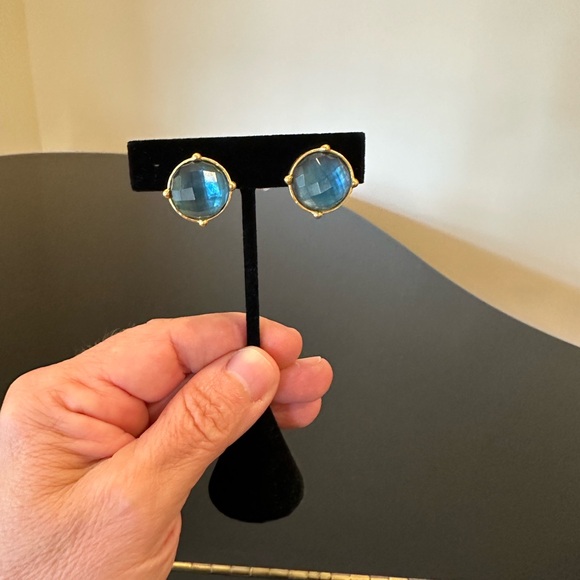 NWT Authentic luxury spring summer rare Julie Vos  Gemstone Statement Earrings - Picture 12 of 17